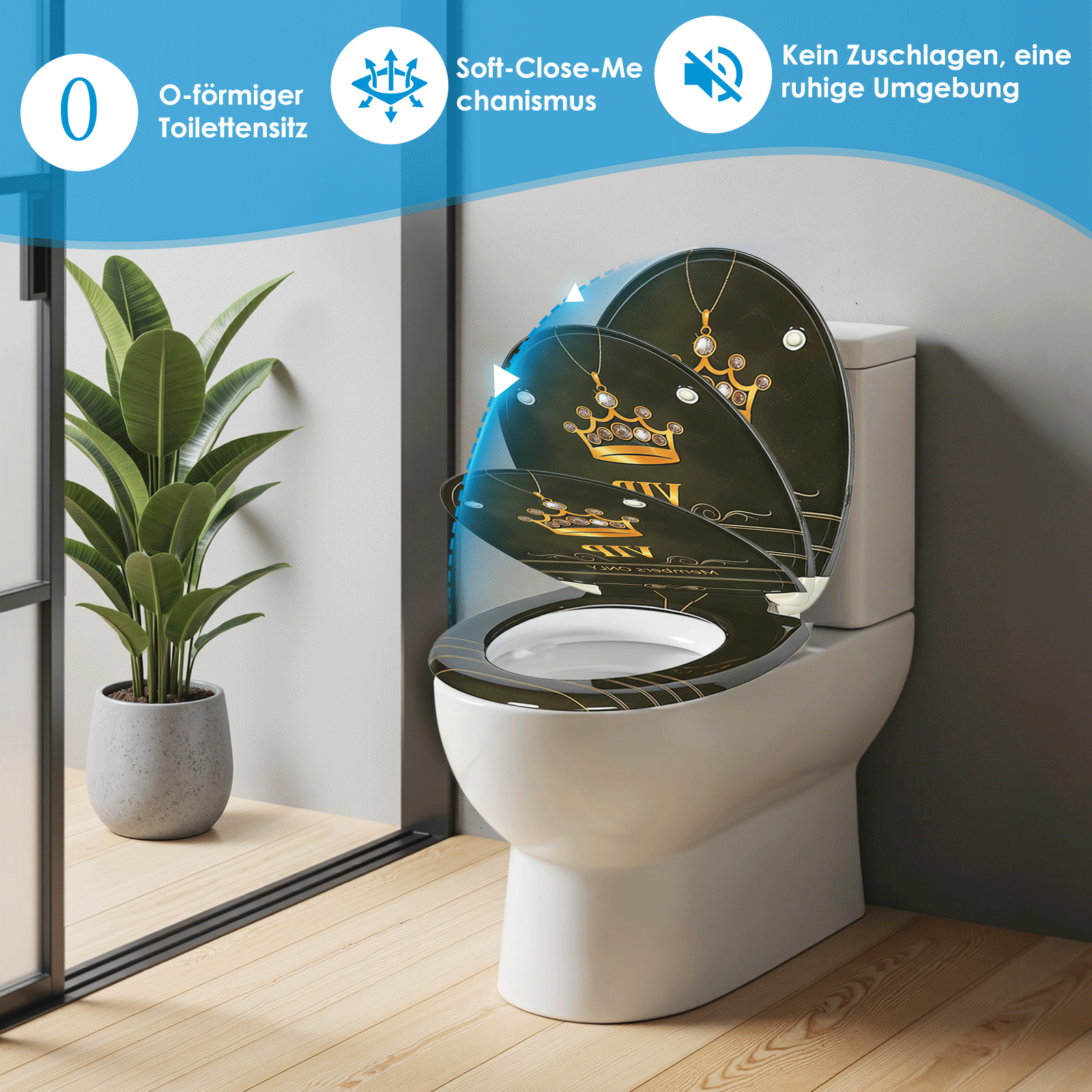 Schritt-für-Schritt Anleitung zur Top-Down Montage eines WC-Sitzes