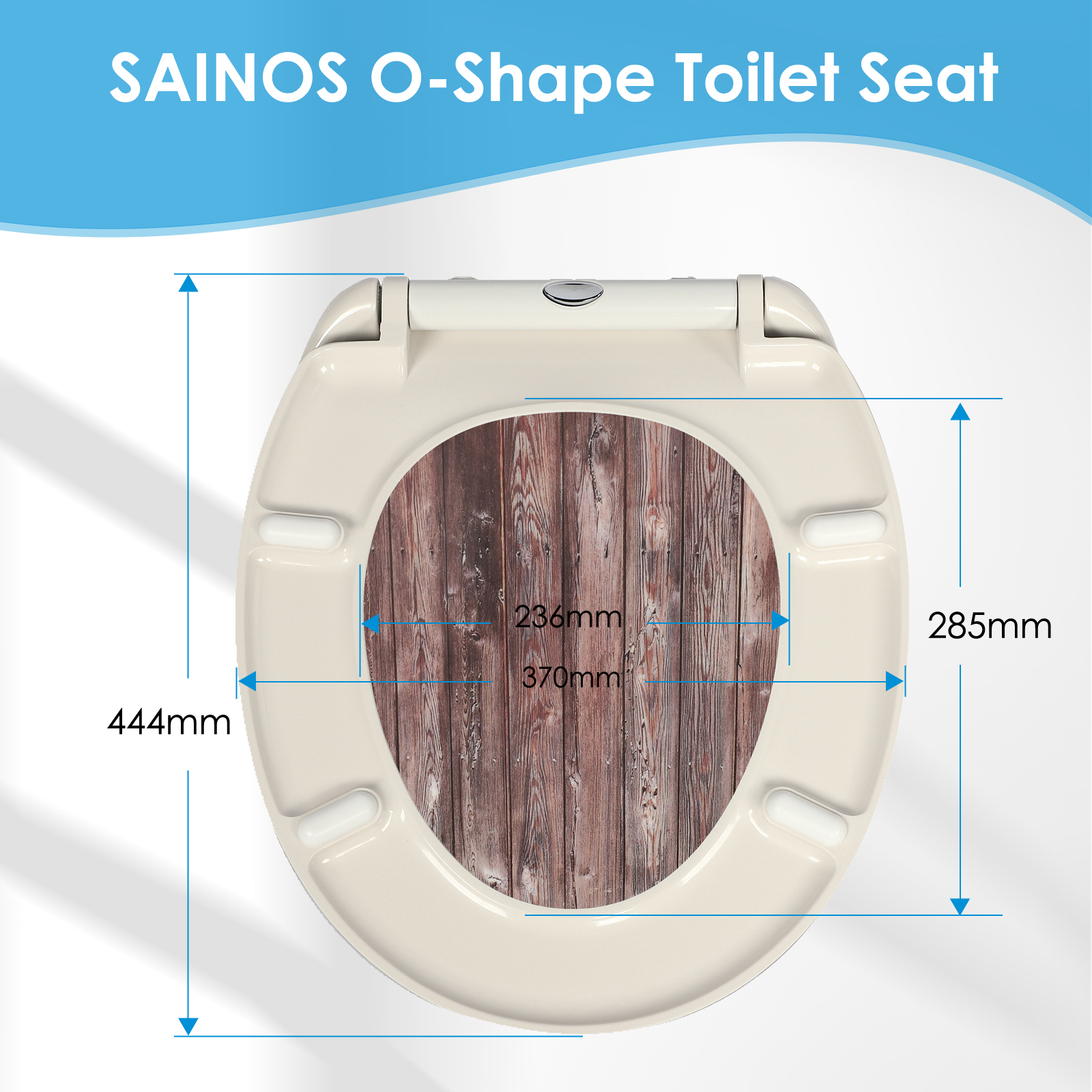 Verschiedene Materialien für WC-Sitze mit Soft-Close-Funktion