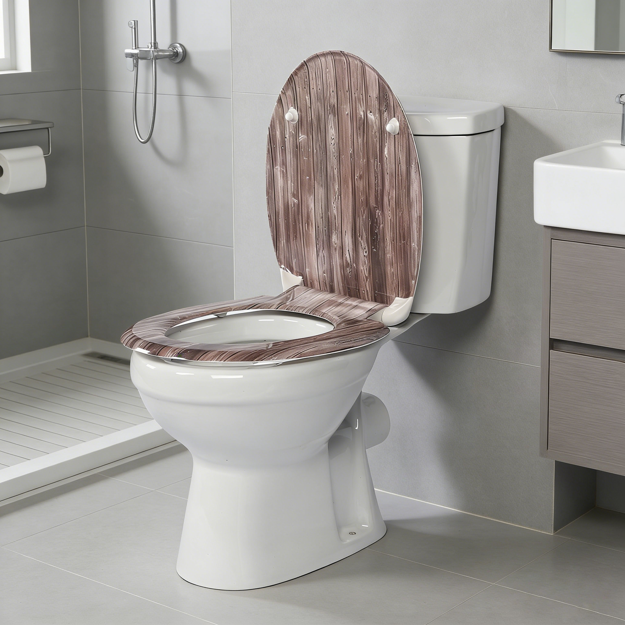 WC-Sitz mit Absenkautomatik schließt langsam