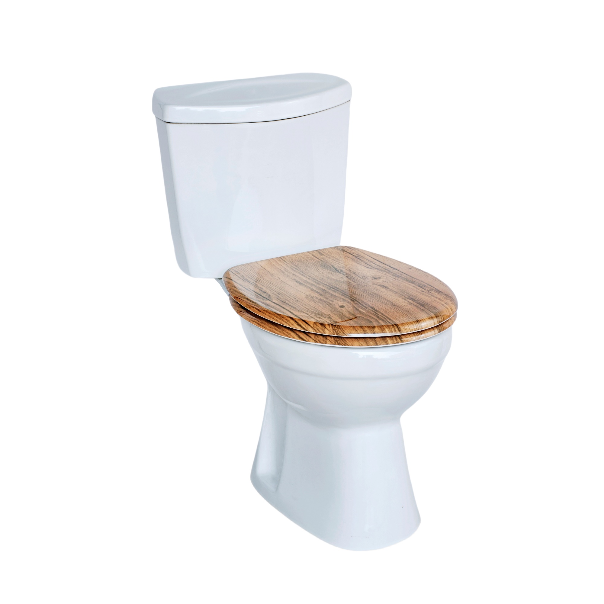 Moderne randlose Toilette mit hochwertigem WC-Sitz