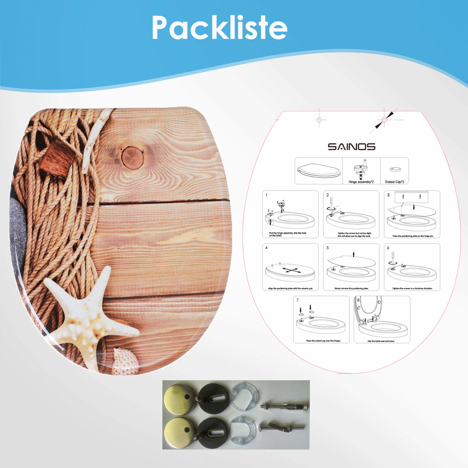 Nahaufnahme eines Quick-Release Scharniersystems