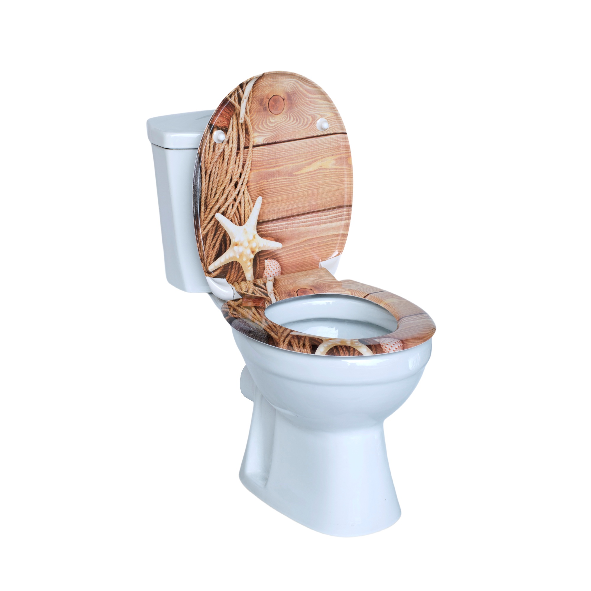 Fertig montierter WC-Sitz mit Klebesystem