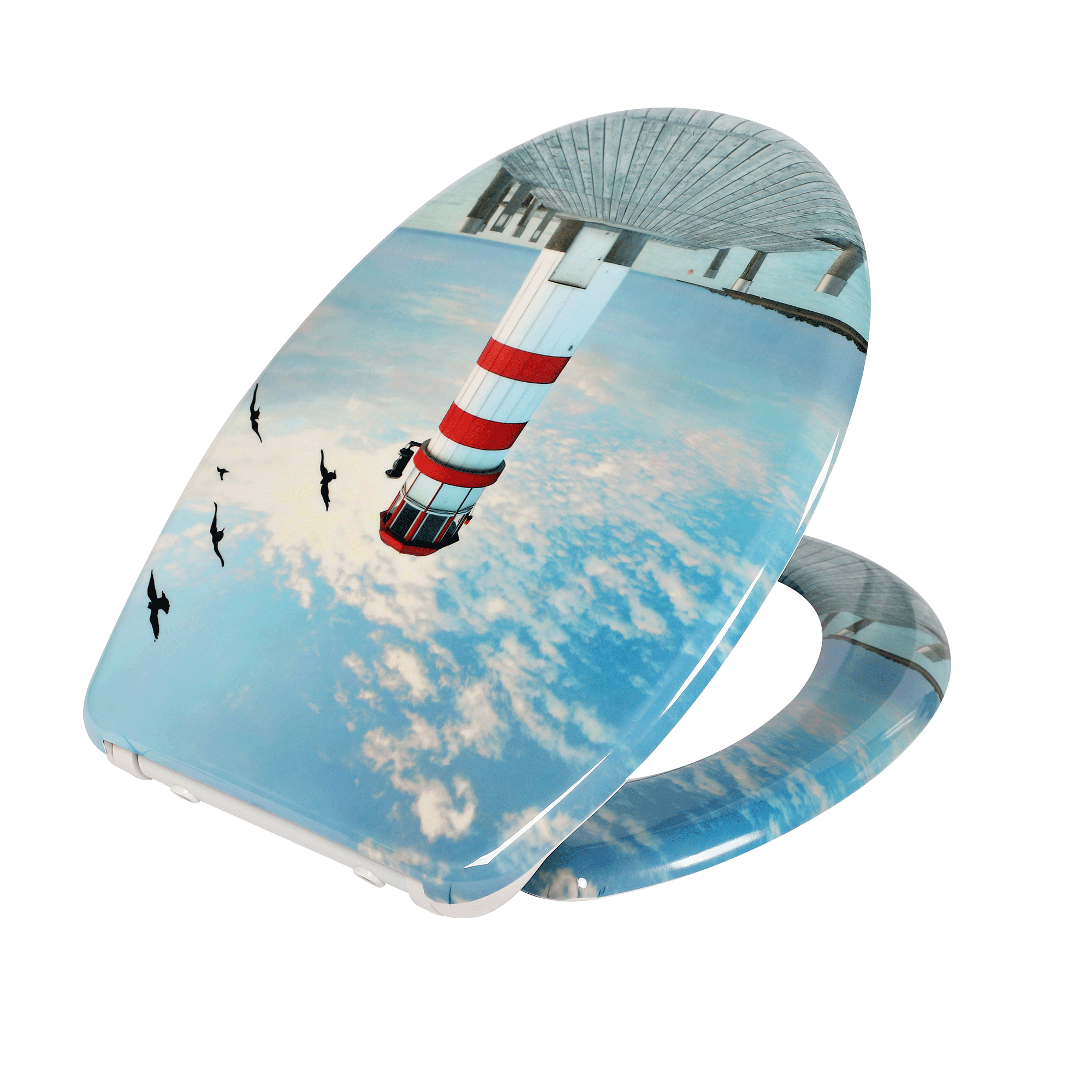 Detailansicht der WC-Sitz Befestigung