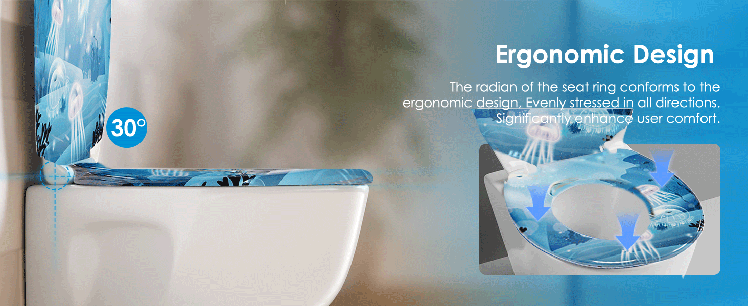 Modernes Badezimmer mit beleuchtetem WC-Sitz