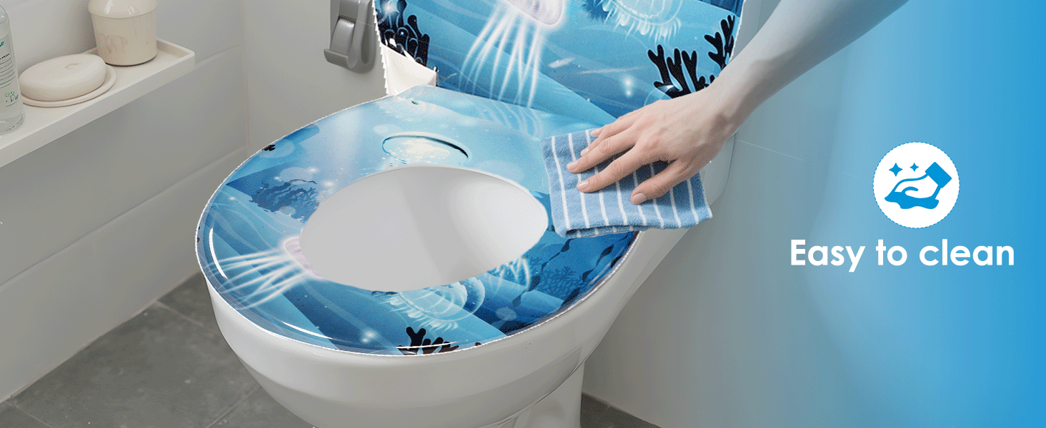 Nahaufnahme eines erhöhten WC-Sitzes aus Duroplast