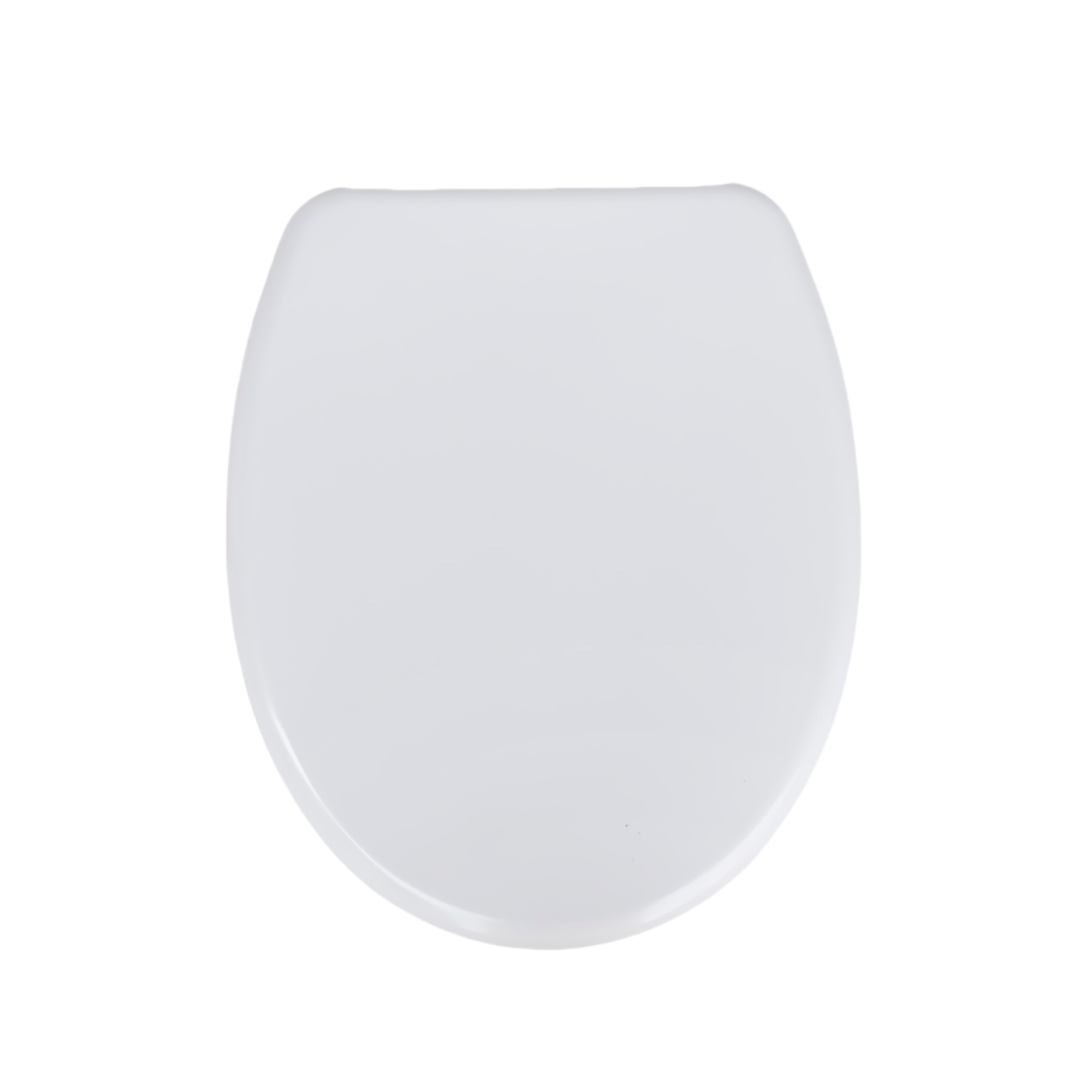 Nahaufnahme eines WC-Sitzes mit Absenkautomatik und Schnellverschluss