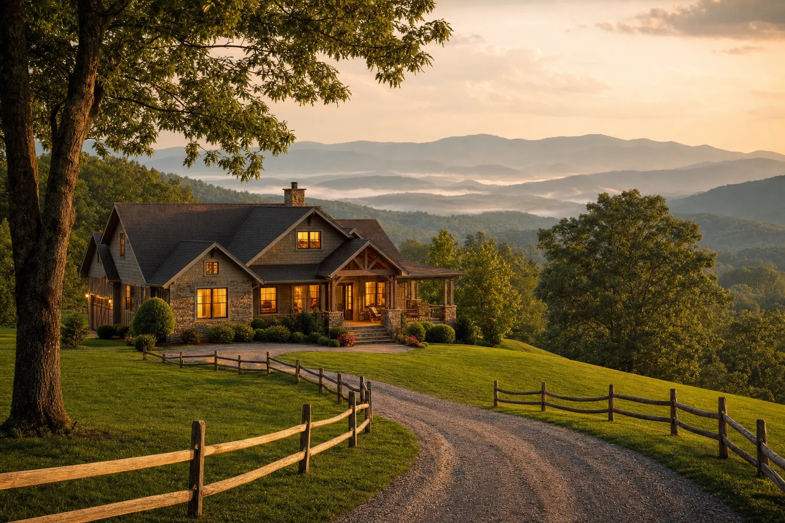 Southwest Virginia home with acreage and mountain views