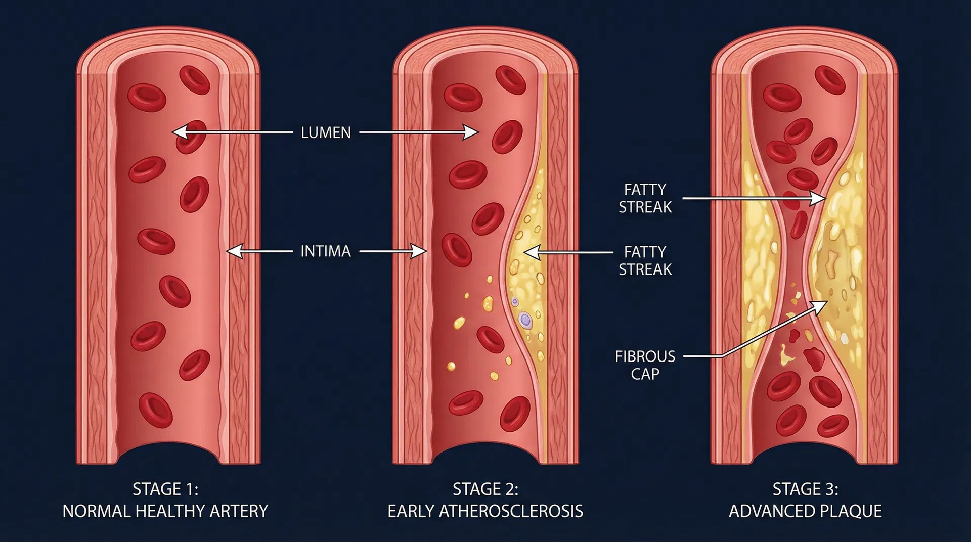 Progressione dell'aterosclerosi