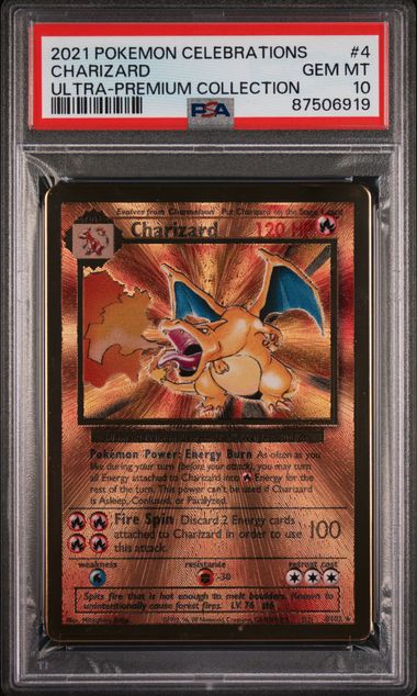 2021 POKEMON CELEBRATIONS ULTRA-PREMIUM COLLECTION #4 CHARIZARD ULTRA-PREMIUM COLLECTION - Front