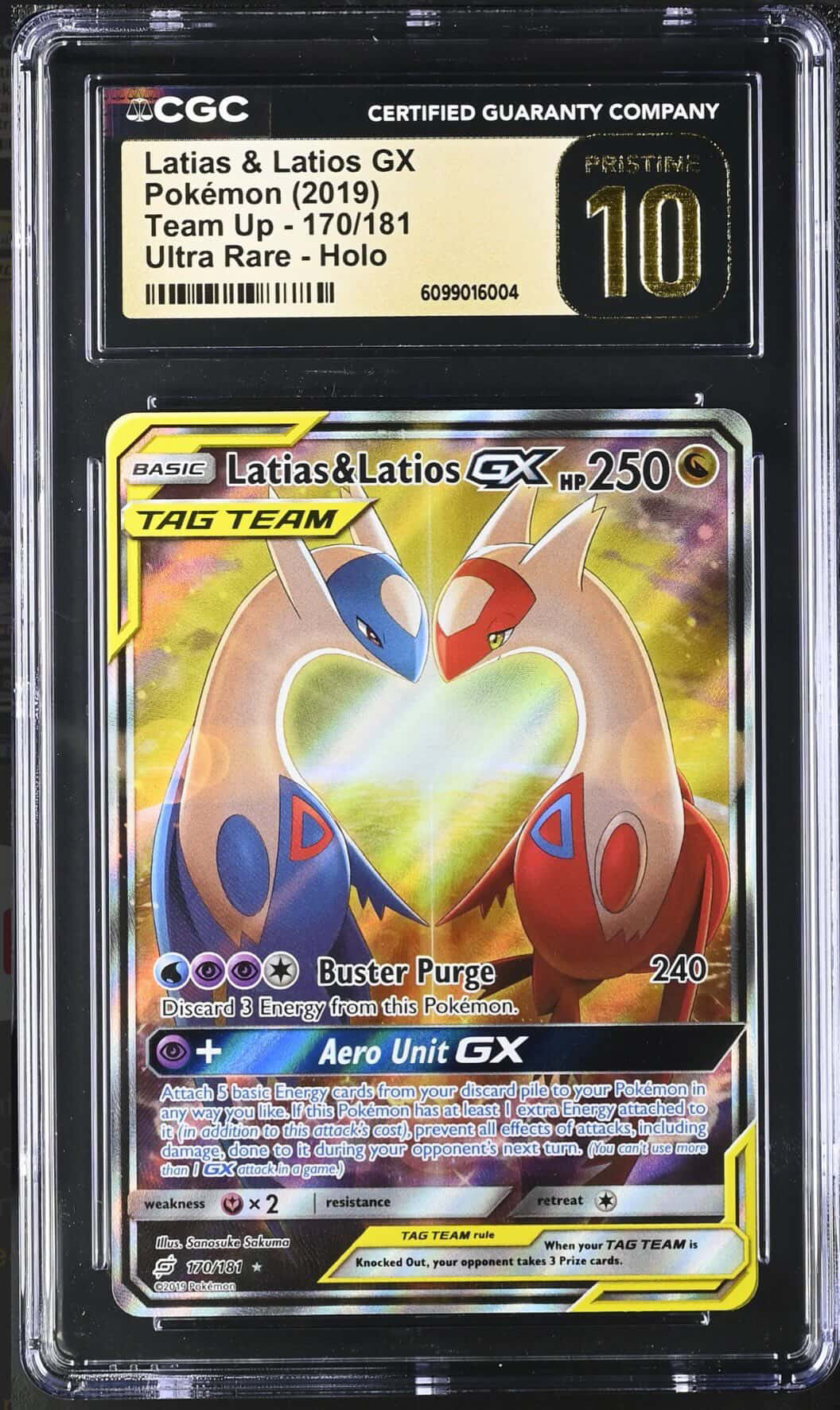 Latias & Latios GX Pokémon 2019 Team Up - Ultra Rare -Holo - Front
