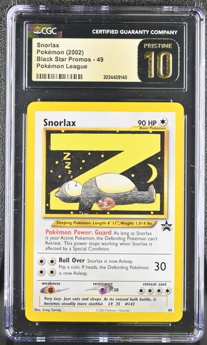 2002 POKEMON English Black Star Promos-49 Pokémon League Snorlax - Front