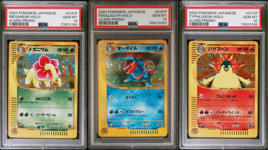 2002 POKEMON JAPANESE eCARD PROMO TRIO  - Front