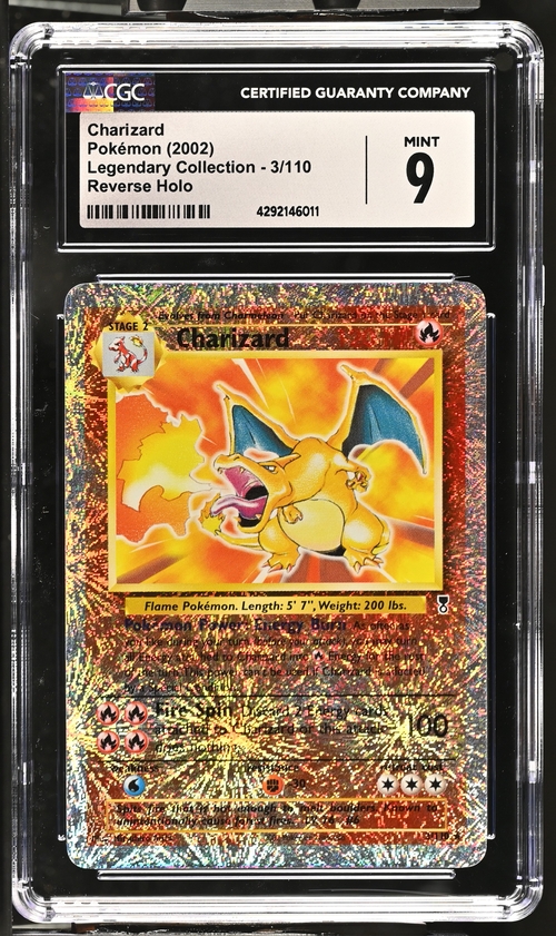 2002 Pokemon Legendary Collection Charizard Reverse Holo  - Front