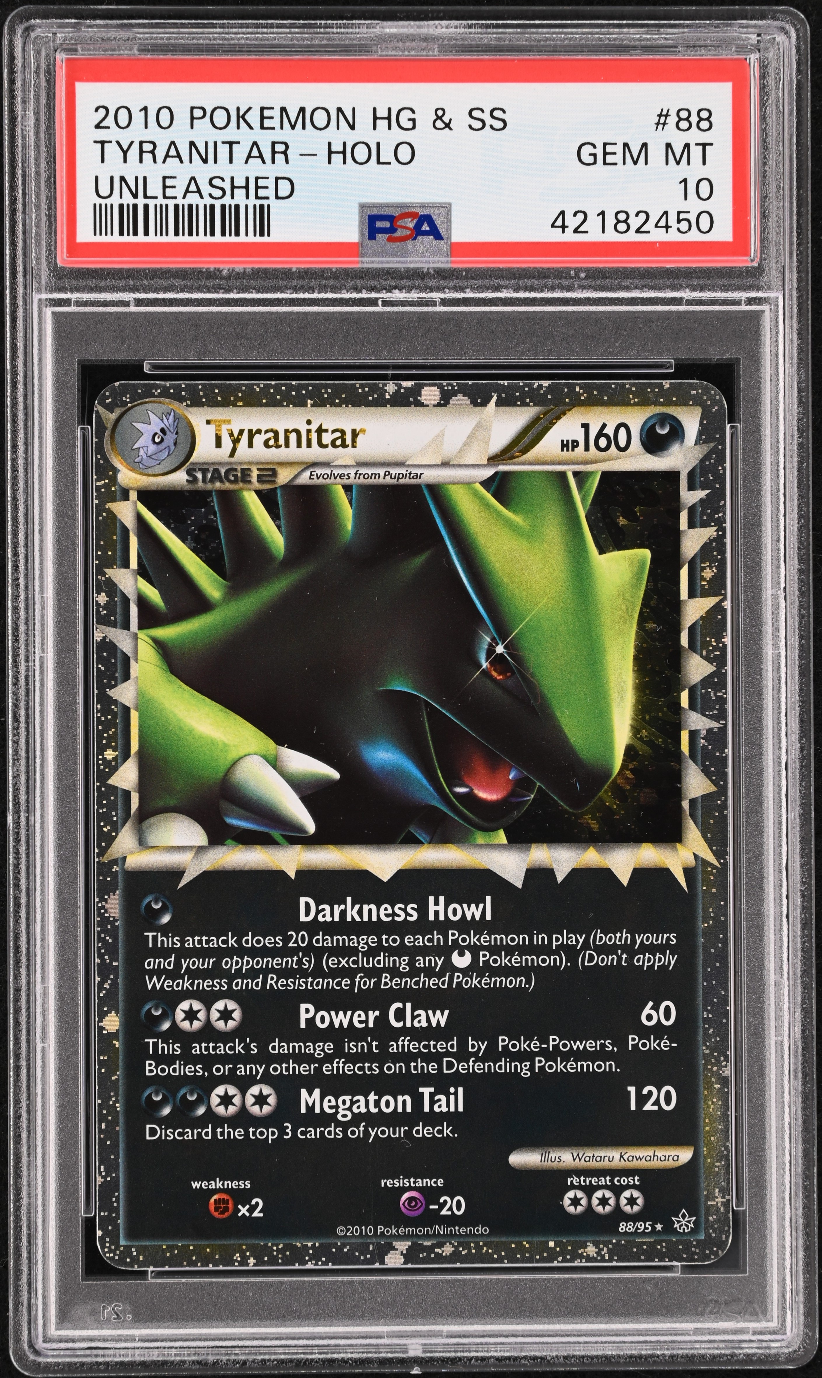 2010 POKEMON HEARTGOLD & SOULSILVER UNLEASHED TYRANITAR-HOLO UNLEASHED