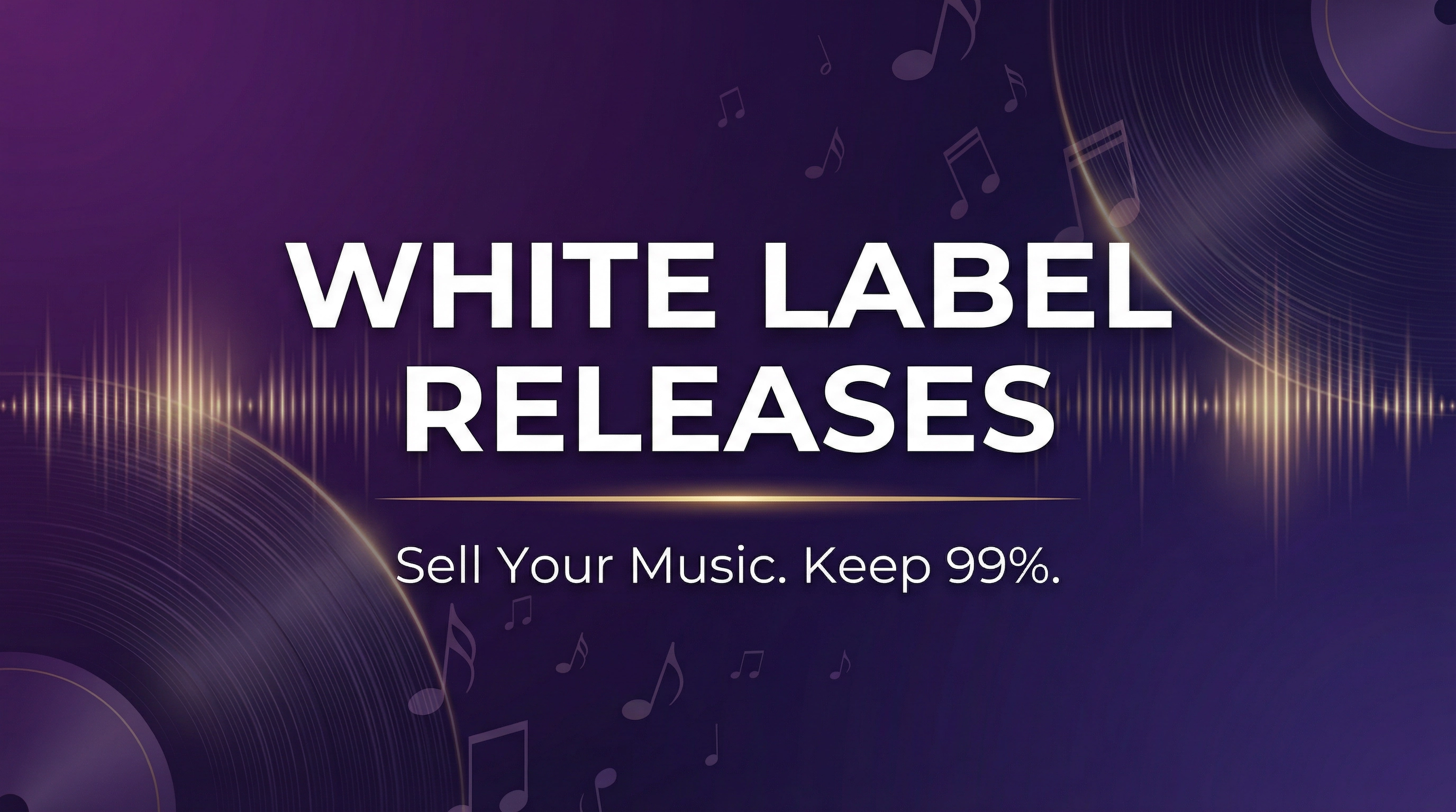 Introducing White Label Releases: Sell Your Music for Just 1%