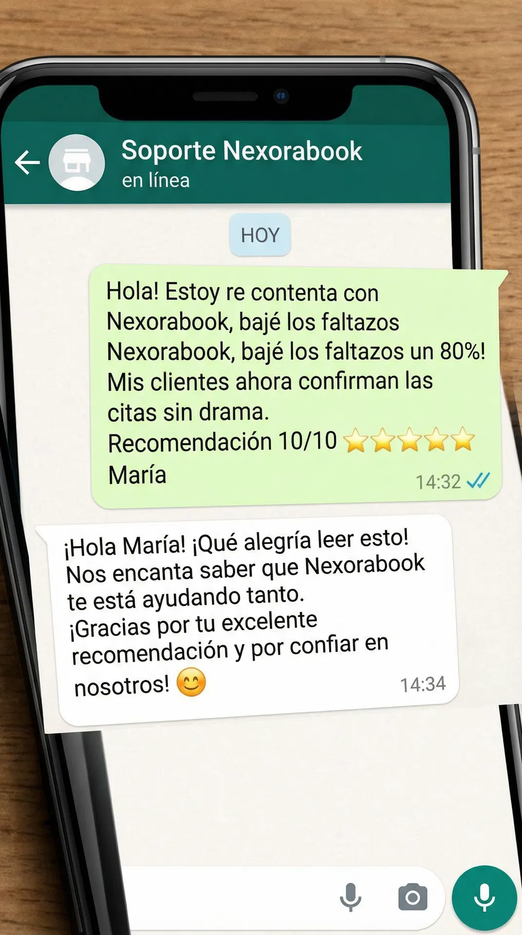 Testimonio María - WhatsApp