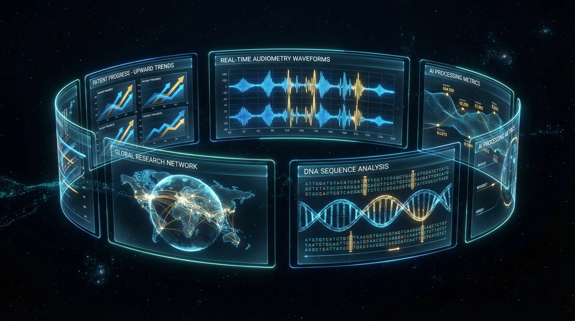Holographic data dashboard