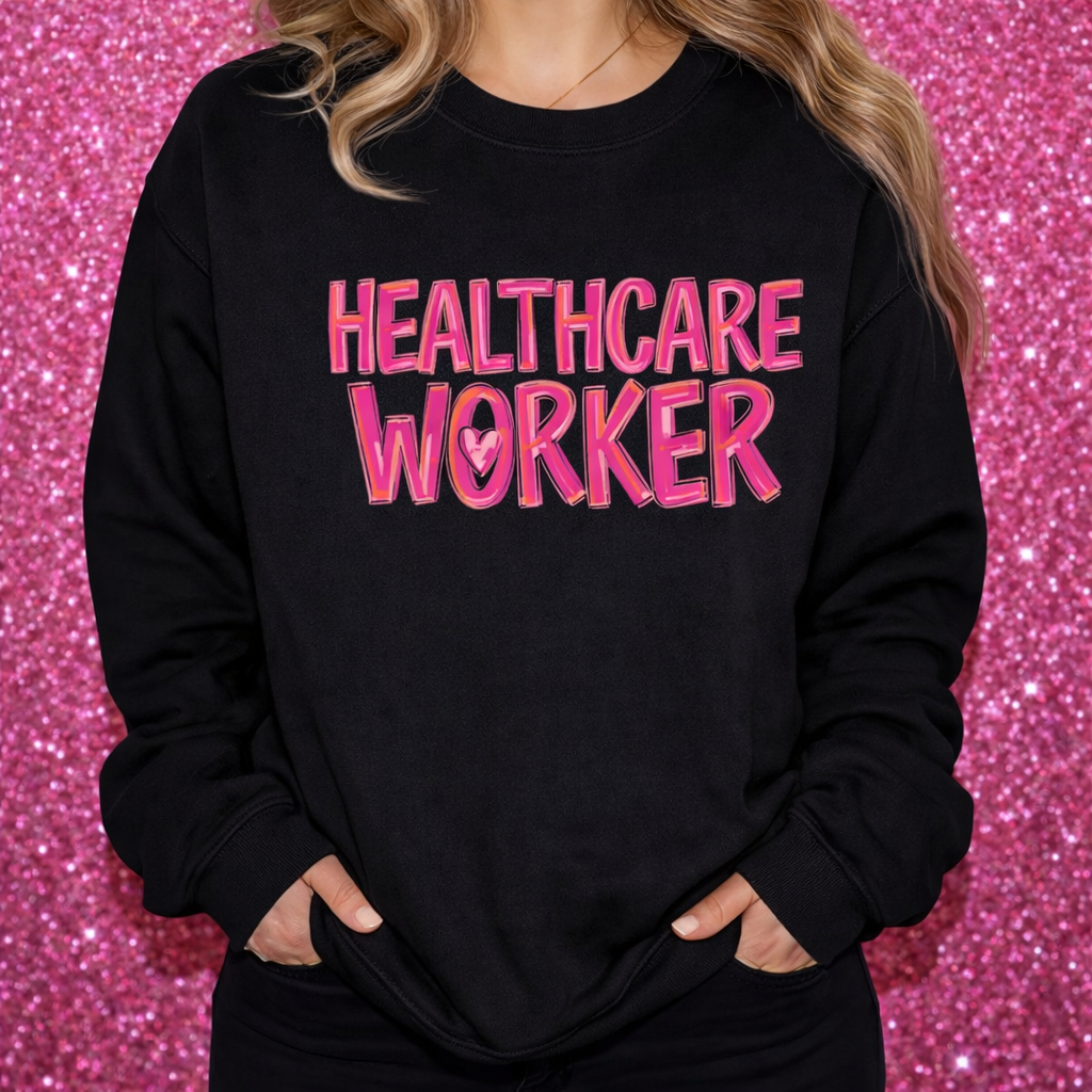 Pink Healthcare Worker Sweatshirt