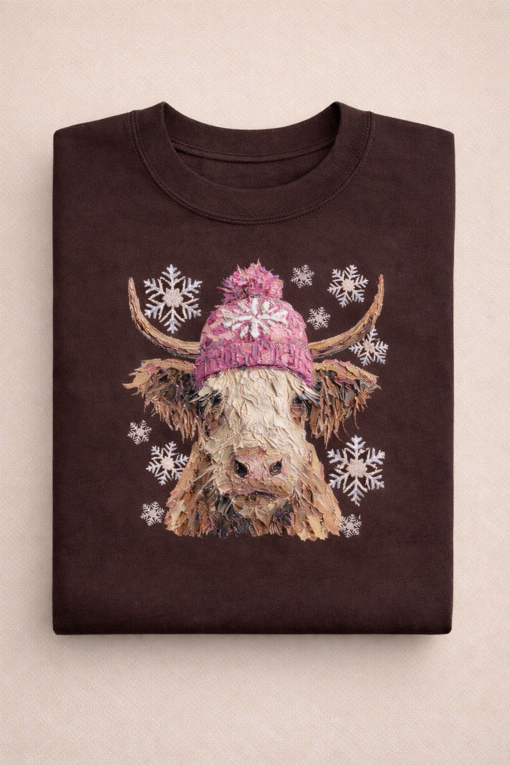 Highland Snow Cow