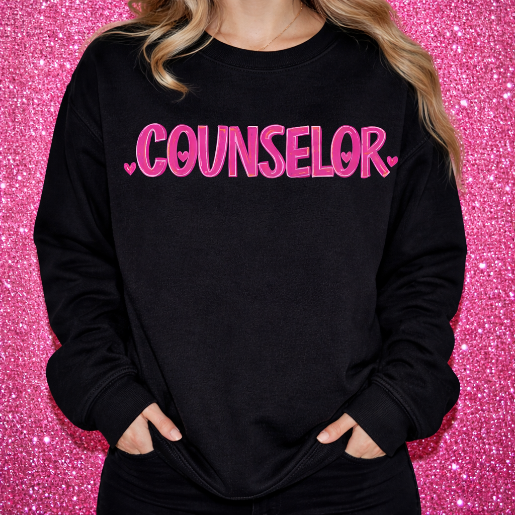 Pink Counselor Sweatshirt