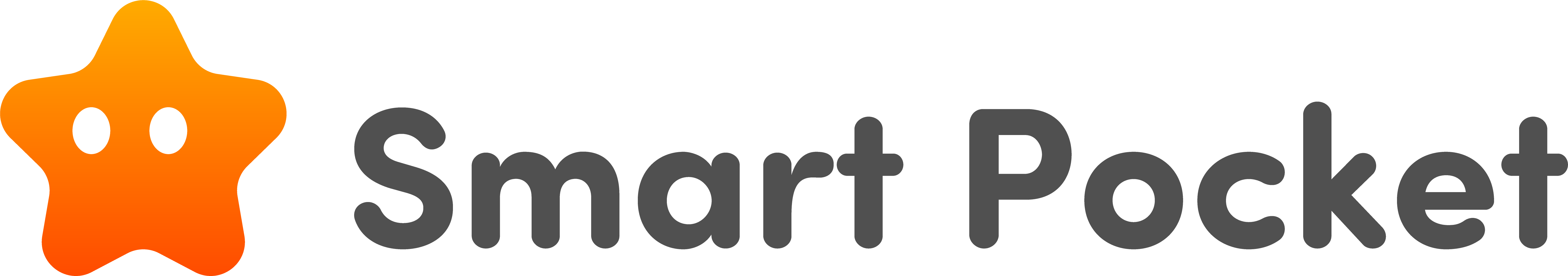 SP Coin - Smart Pocket Logo Horizontal: Smart Pocketのロゴ（横型）。公式ブランドアイデンティティの一部。