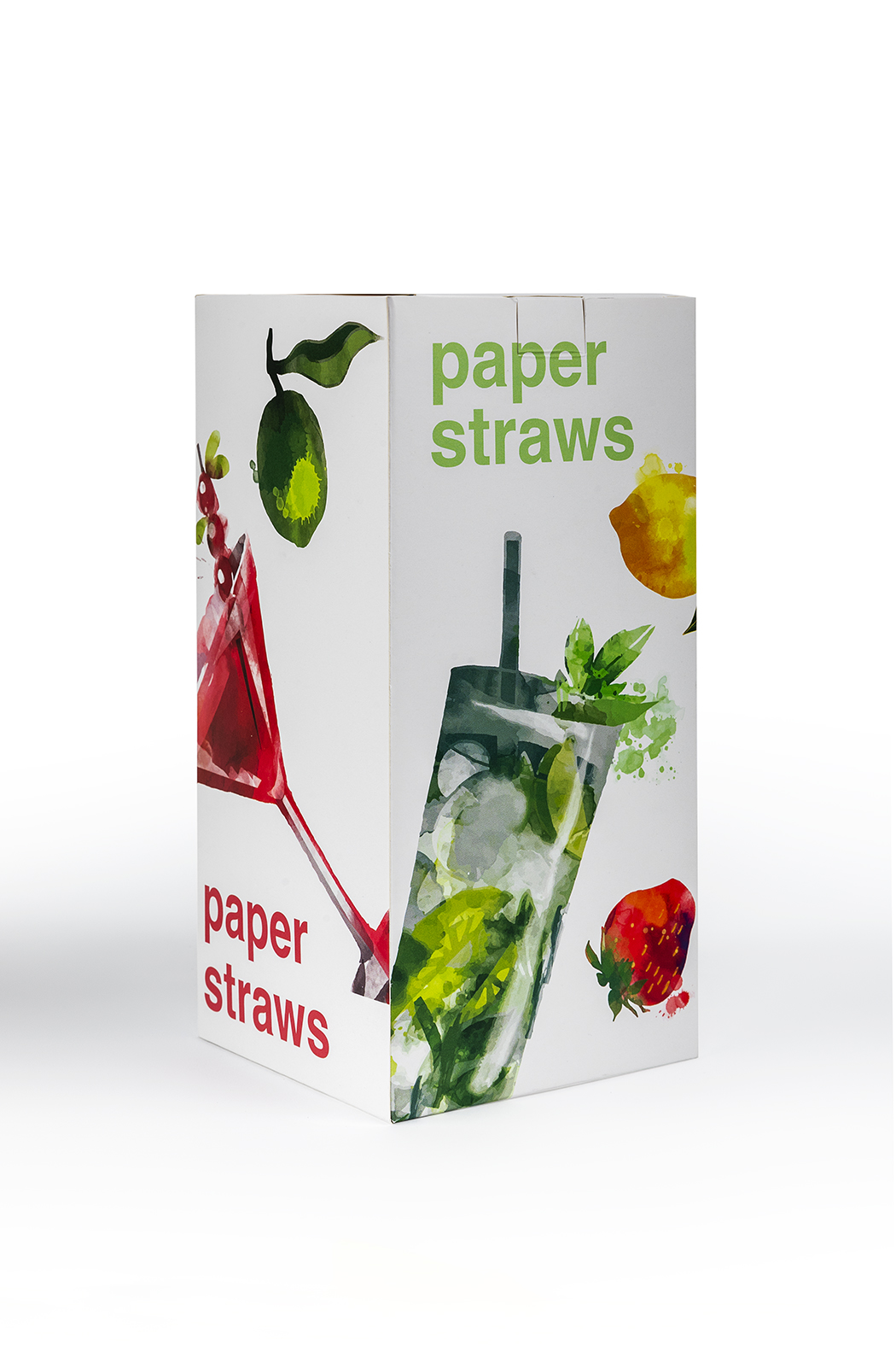 6X197mm Kağıt Pipet - Beyaz Sargısız 250 Lik Kutu 2