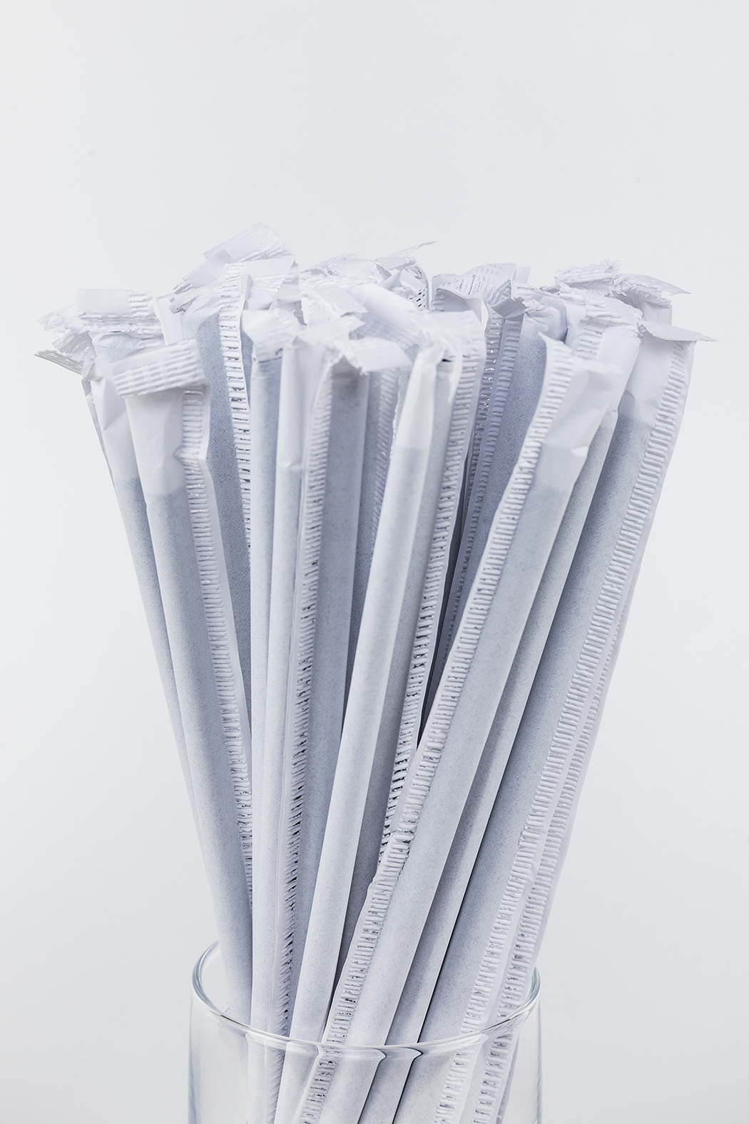 6X197mm Kağıt Pipet - Siyah Sargılı 100 Paket