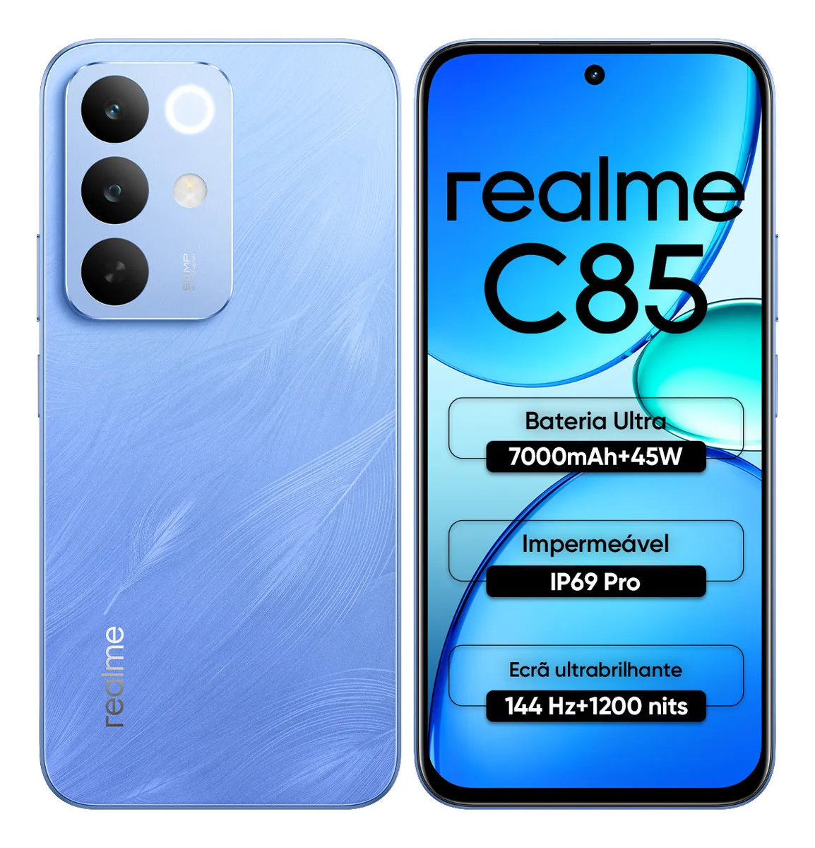 Celular Smartphone Realme C85 256gb 8gb Ram Dual Sim Bateria 7000mah 144hz Ip69 Pro