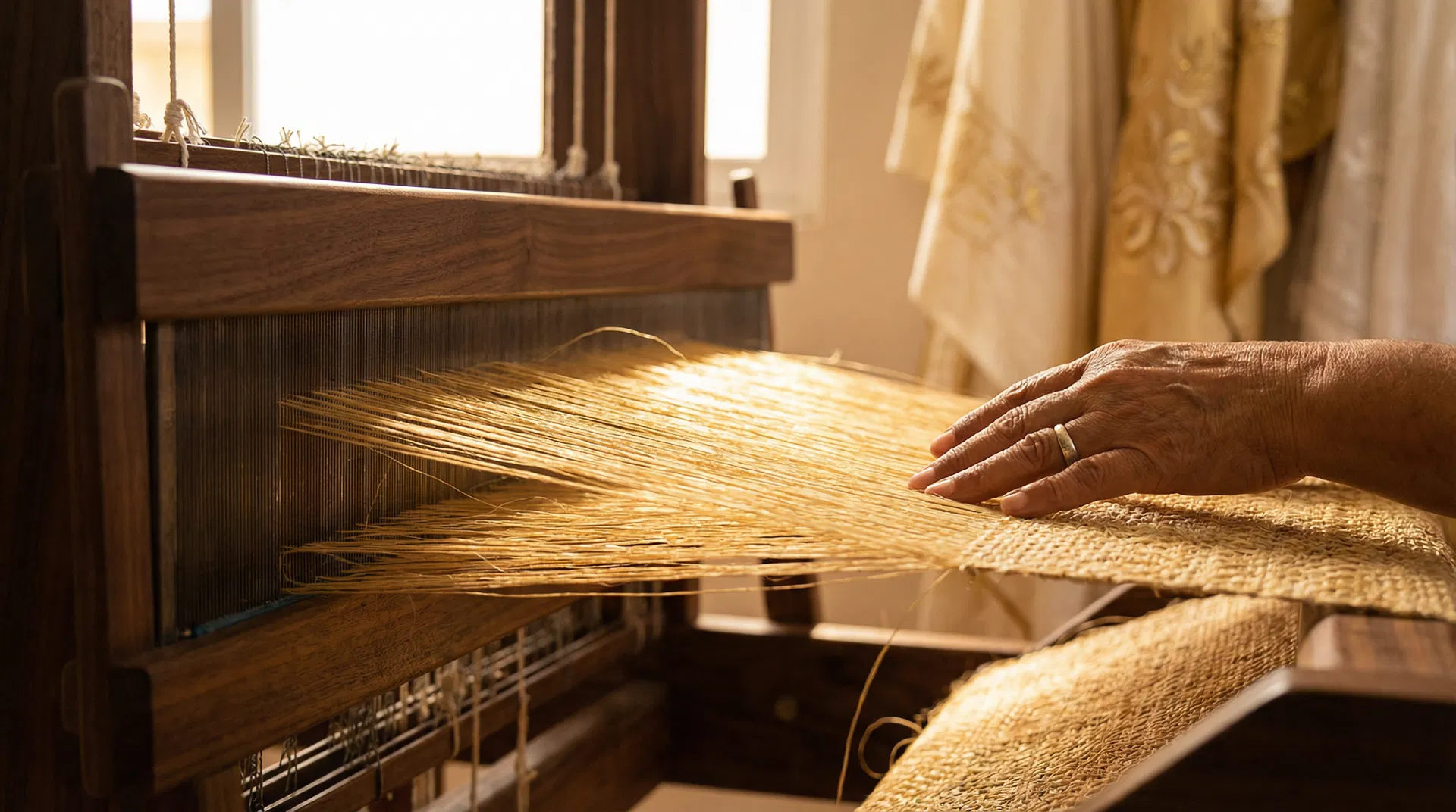 Philippine piña fiber — golden natural textile fibers