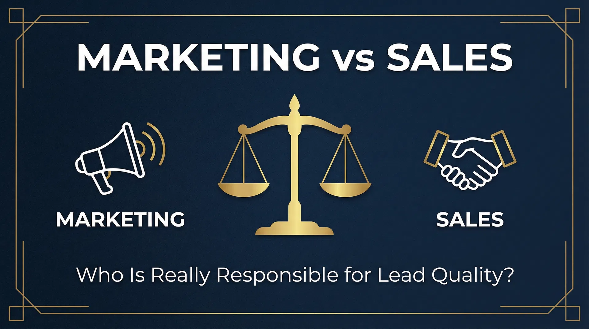 Marketing vs. Sales: Ending the Lead Quality Blame Game — featured image