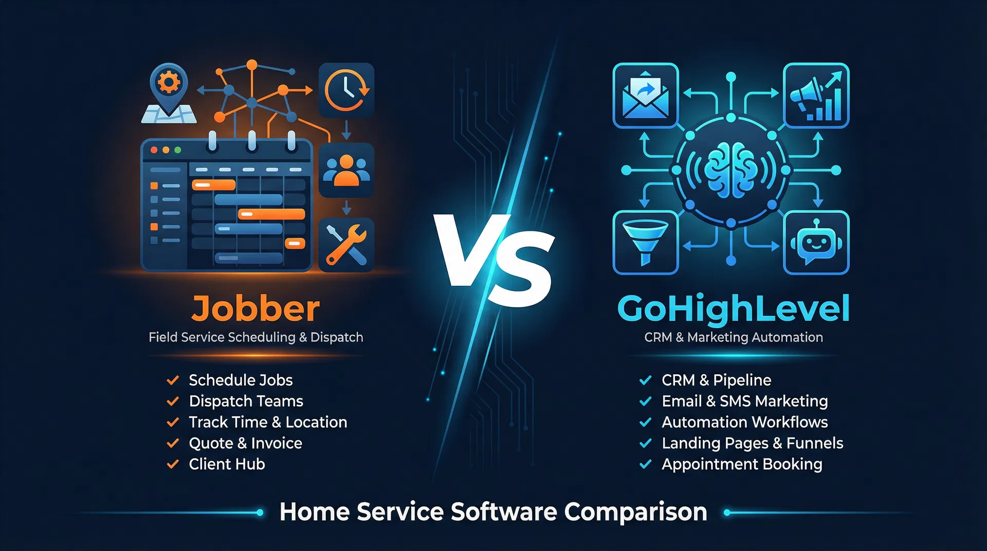 GoHighLevel vs Jobber comparison