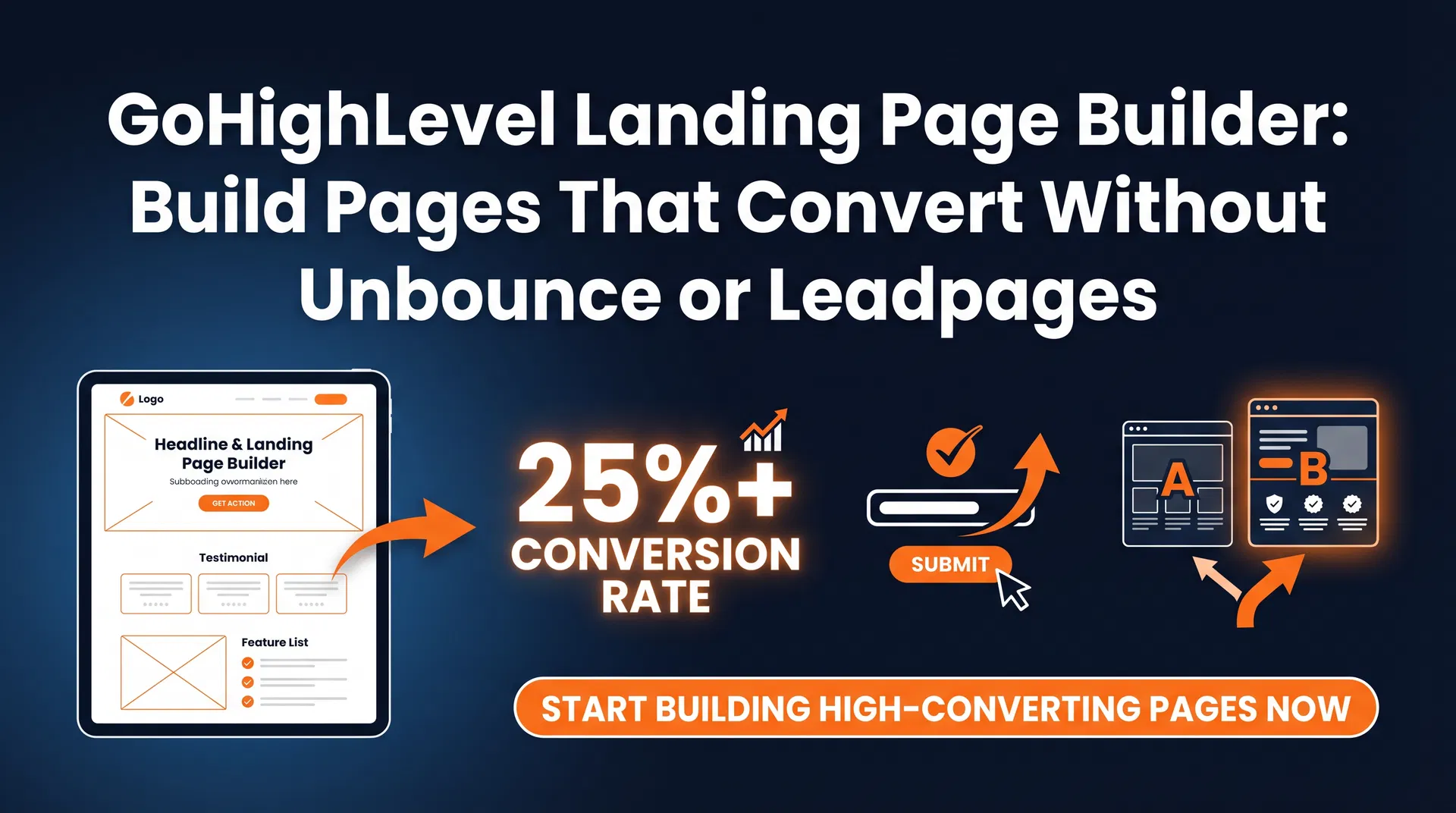 GoHighLevel Landing Page Builder: Build Pages That Convert Without Unbounce or Leadpages (2026)