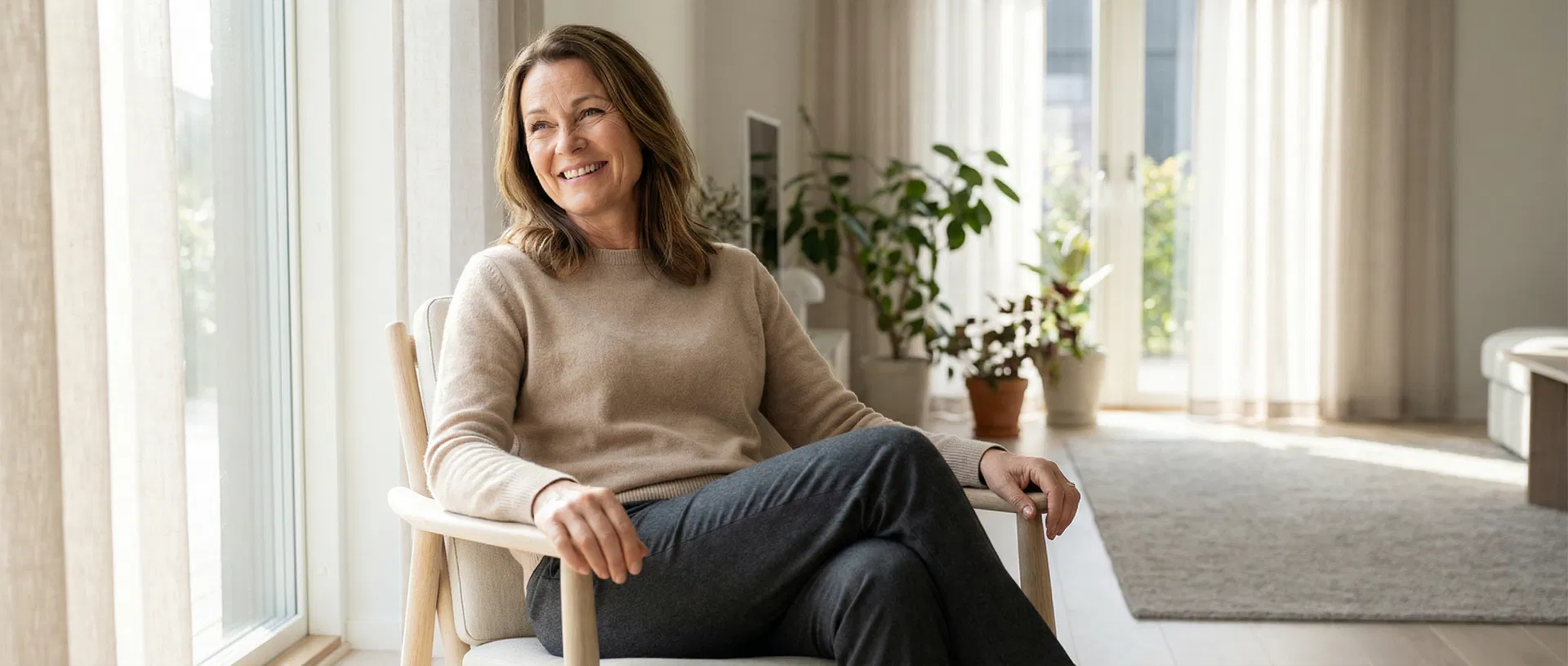 Kvinde der har fundet sin løsning