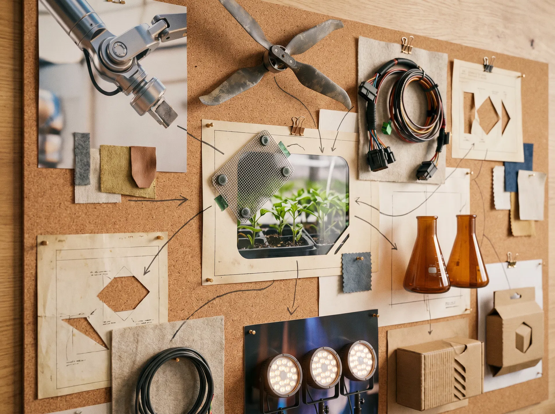 Collage de sectores de innovación representados en la convocatoria