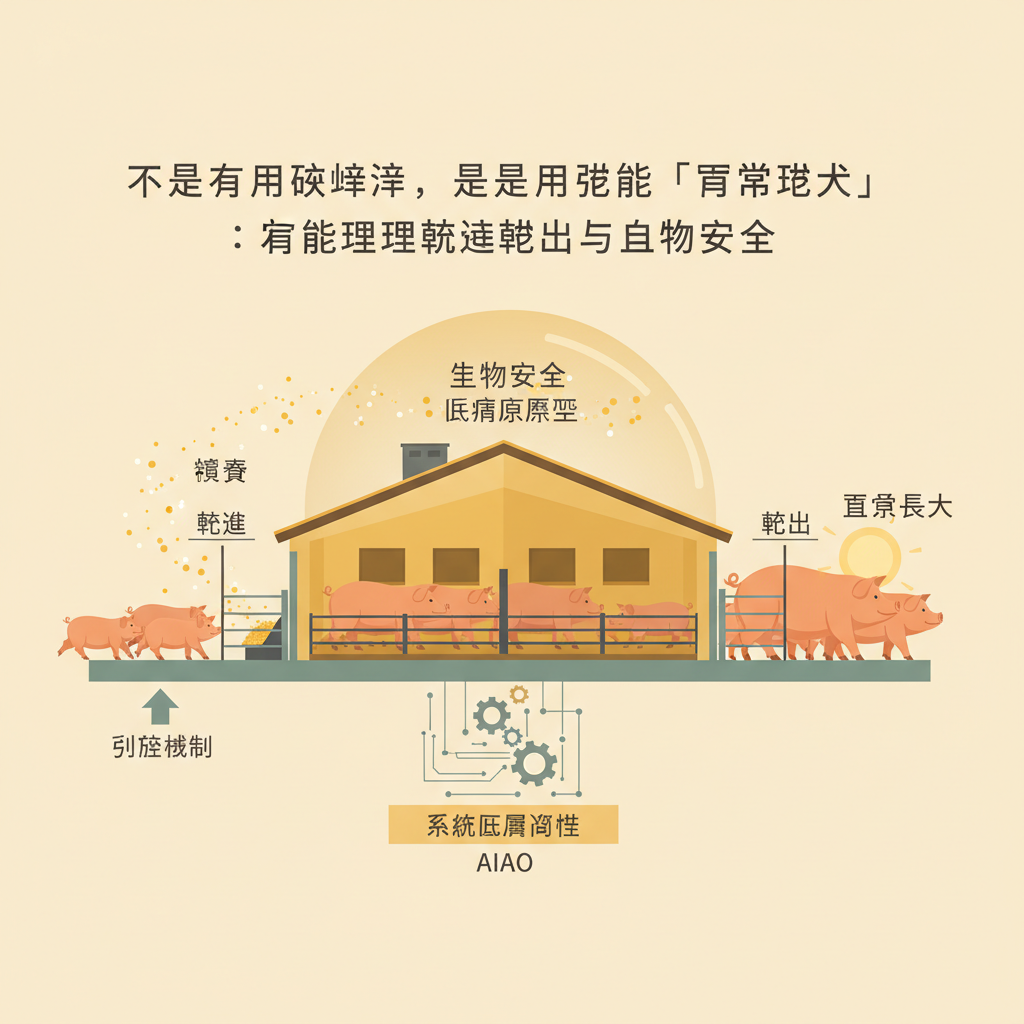 不是為了乾淨,而是為了讓豬能「正常長大」:重新理解統進統出與生物安全