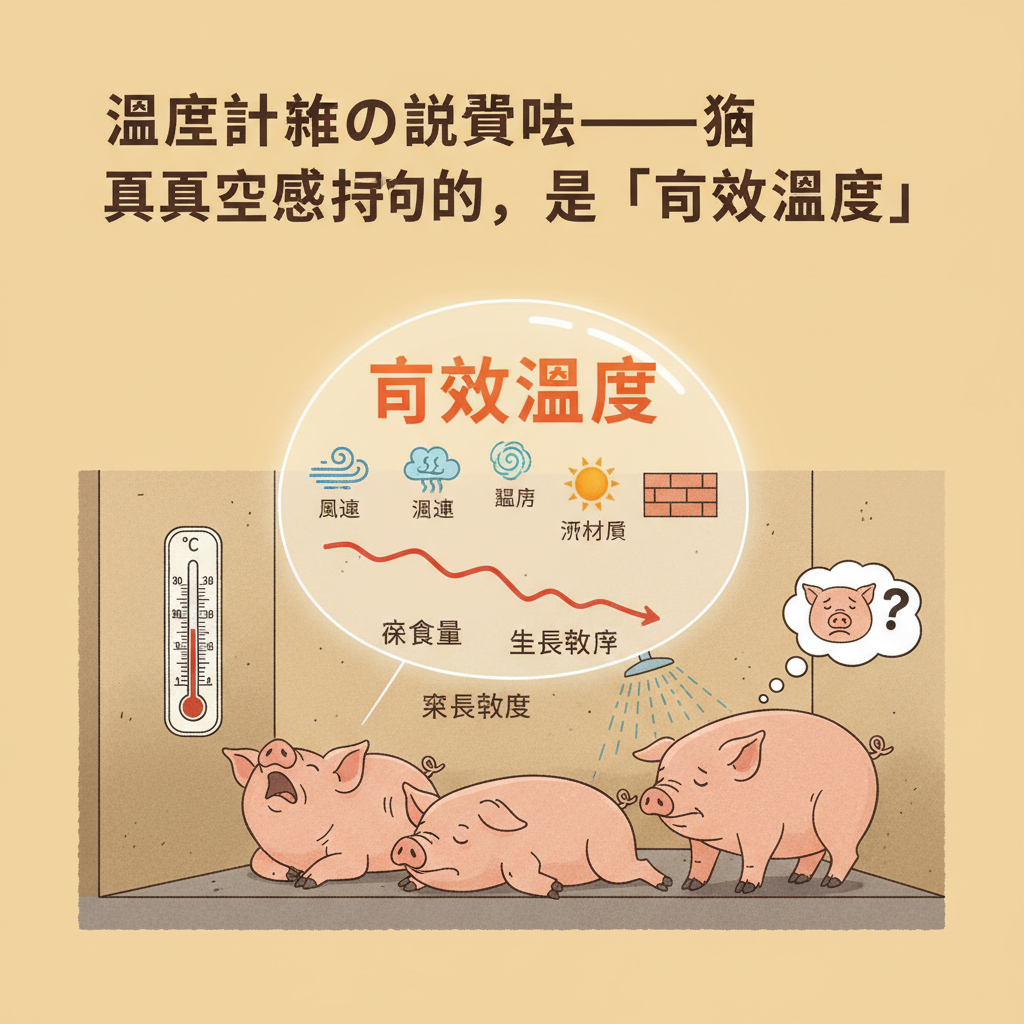 溫度計沒有說實話──豬真正感受到的,是「有效溫度」