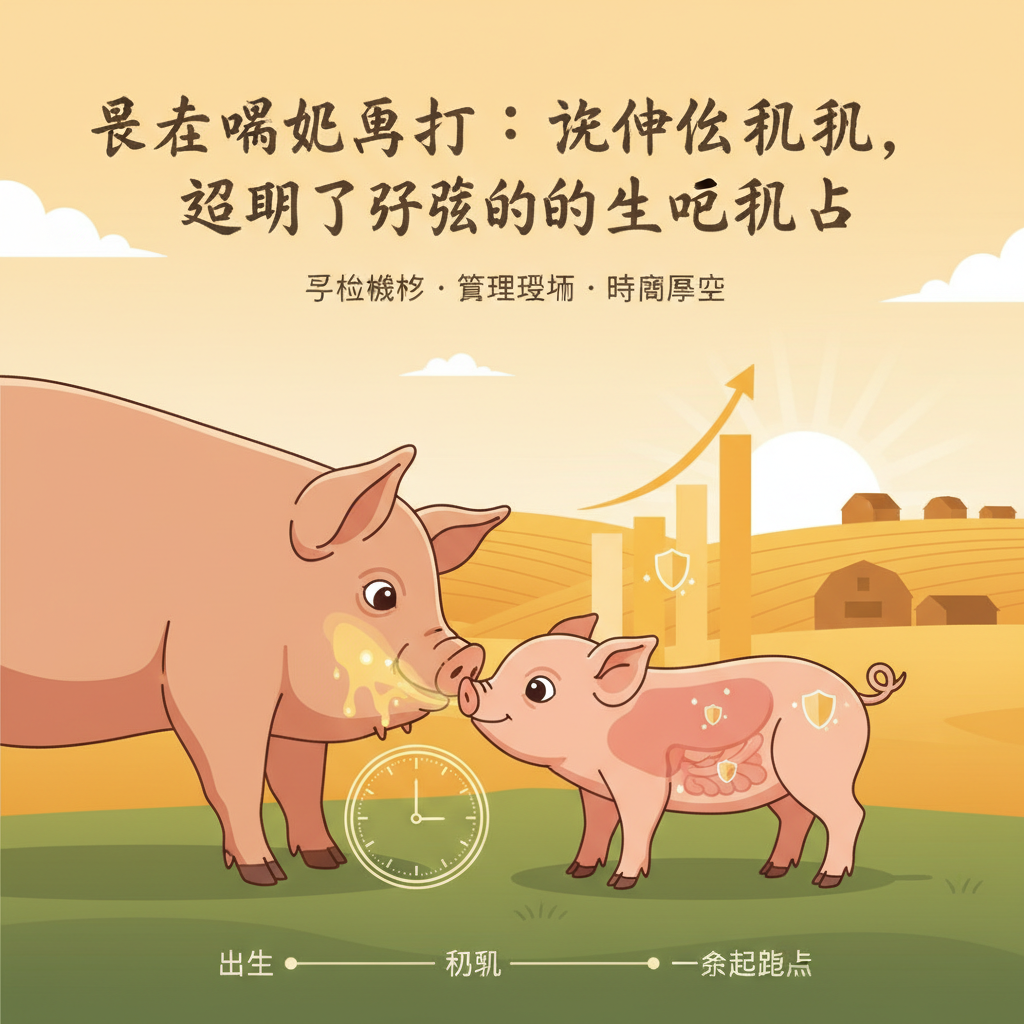 不是喝奶而已:為什麼初乳,決定了仔豬的一生起跑點
