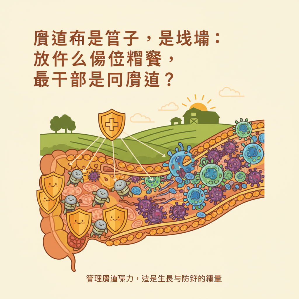 腸道不是管子,是戰場:為什麼免疫營養,最後都回到腸道?
