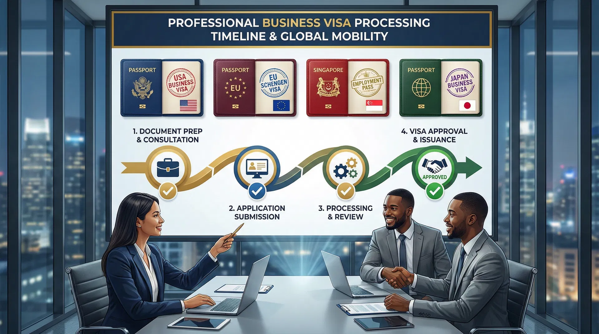 商务签证快速办理指南：2026年主要国家签证要求与办理指南