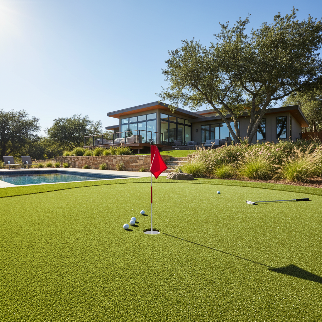 6 Amazing Benefits of a Backyard Putting Green in New Canaan, CT - artificial grass installation by Pags The Turf Guy