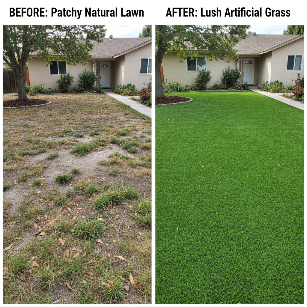 Artificial grass benefits for homeowners - low maintenance Artificial grass benefits for homeowners - low maintenance