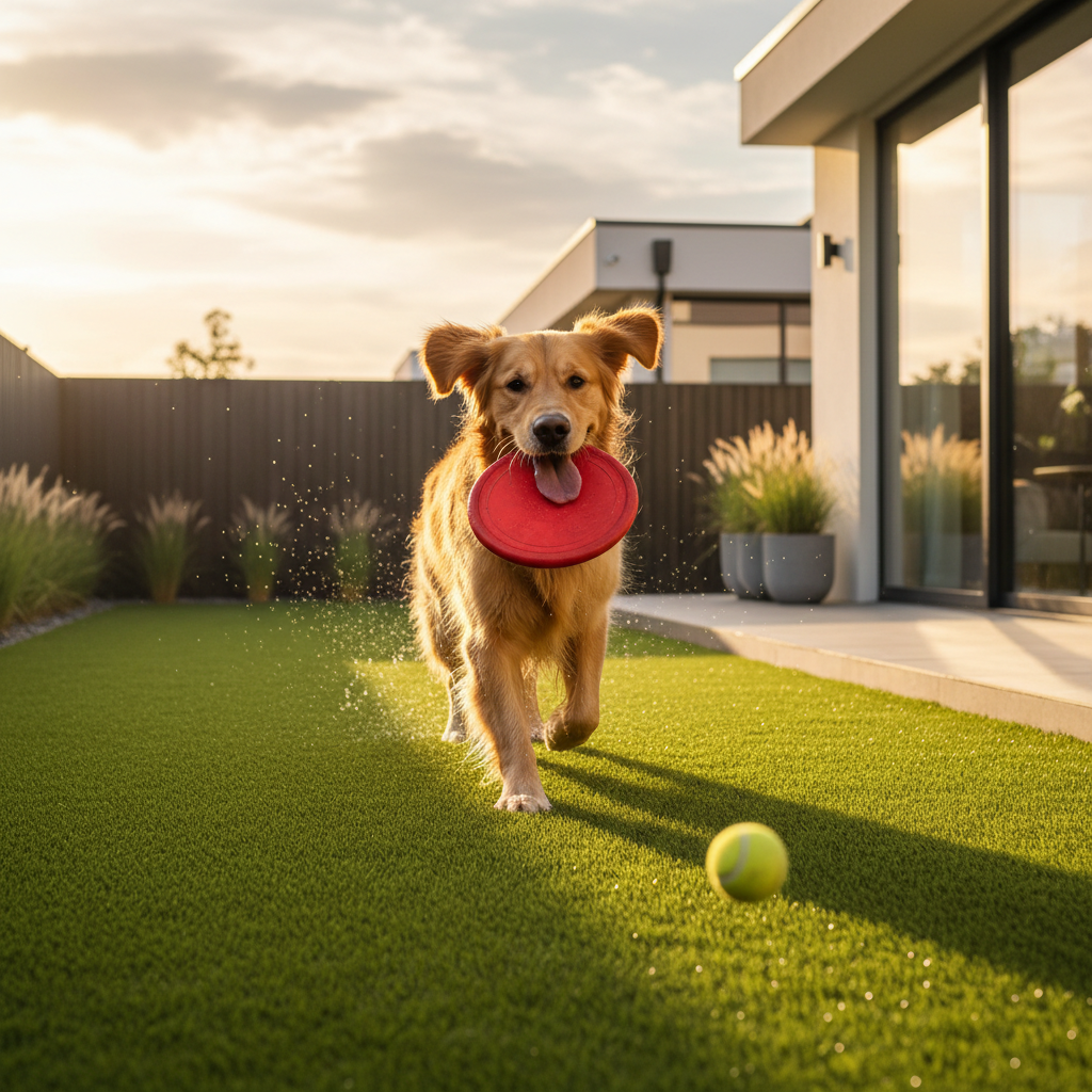 7 Dog-Friendly Backyard Ideas with Synthetic Turf in Jersey City, NJ - artificial grass installation by Pags The Turf Guy