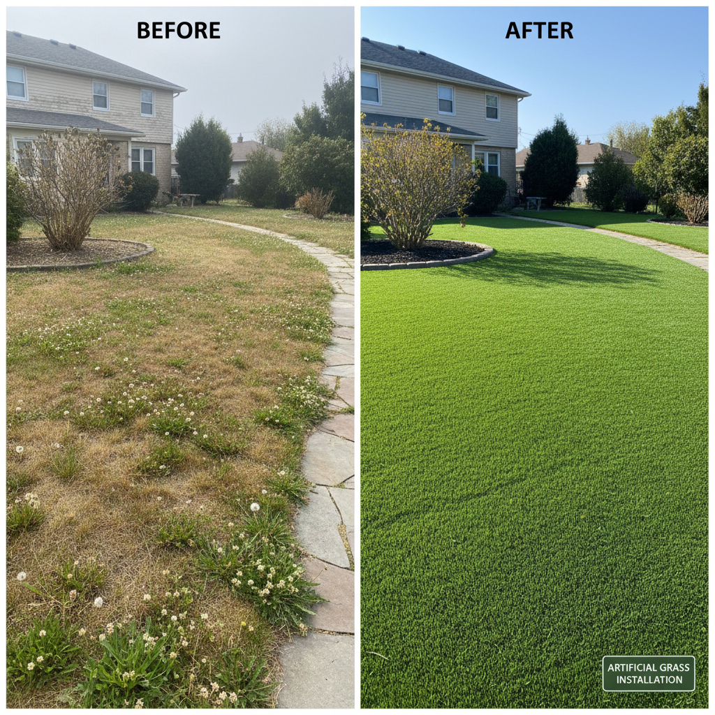 Artificial grass benefits for homeowners - low maintenance Artificial grass benefits for homeowners - low maintenance
