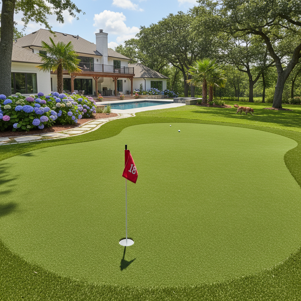 6 Benefits of Installing a Backyard Putting Green in Hoboken, NJ - artificial grass installation by Pags The Turf Guy