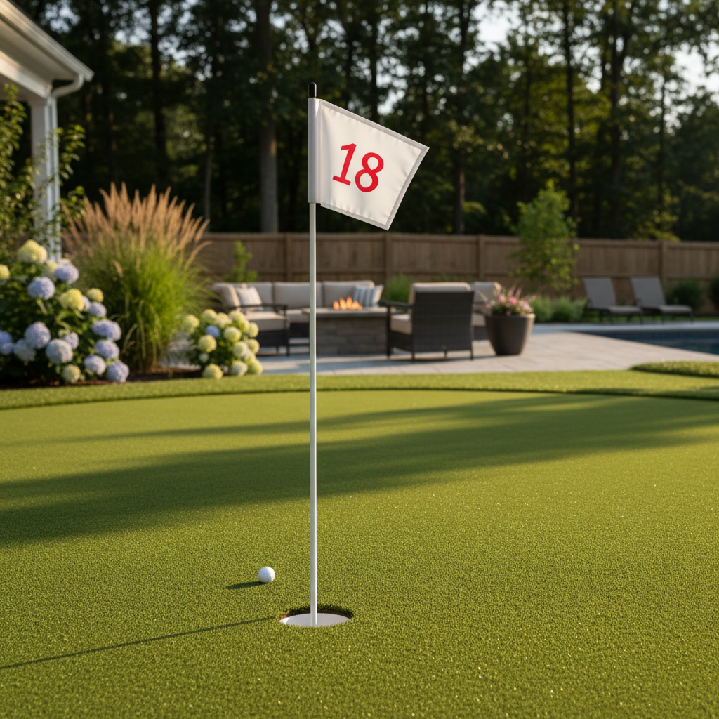 6 Benefits of Installing a Backyard Putting Green in New Canaan, CT - artificial grass installation by Pags The Turf Guy
