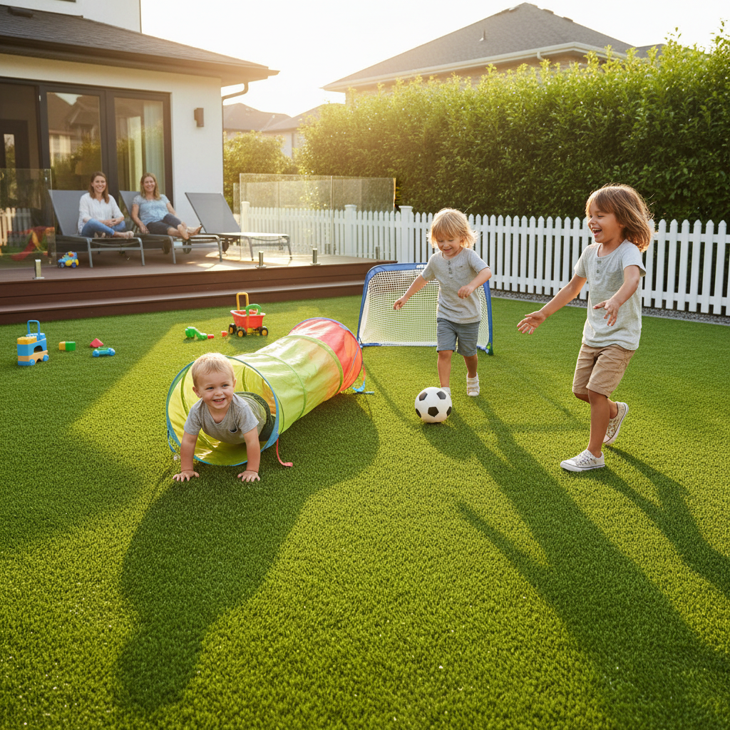 8 Outdoor Living Ideas Using Artificial Turf in Brooklyn - artificial grass installation by Pags The Turf Guy