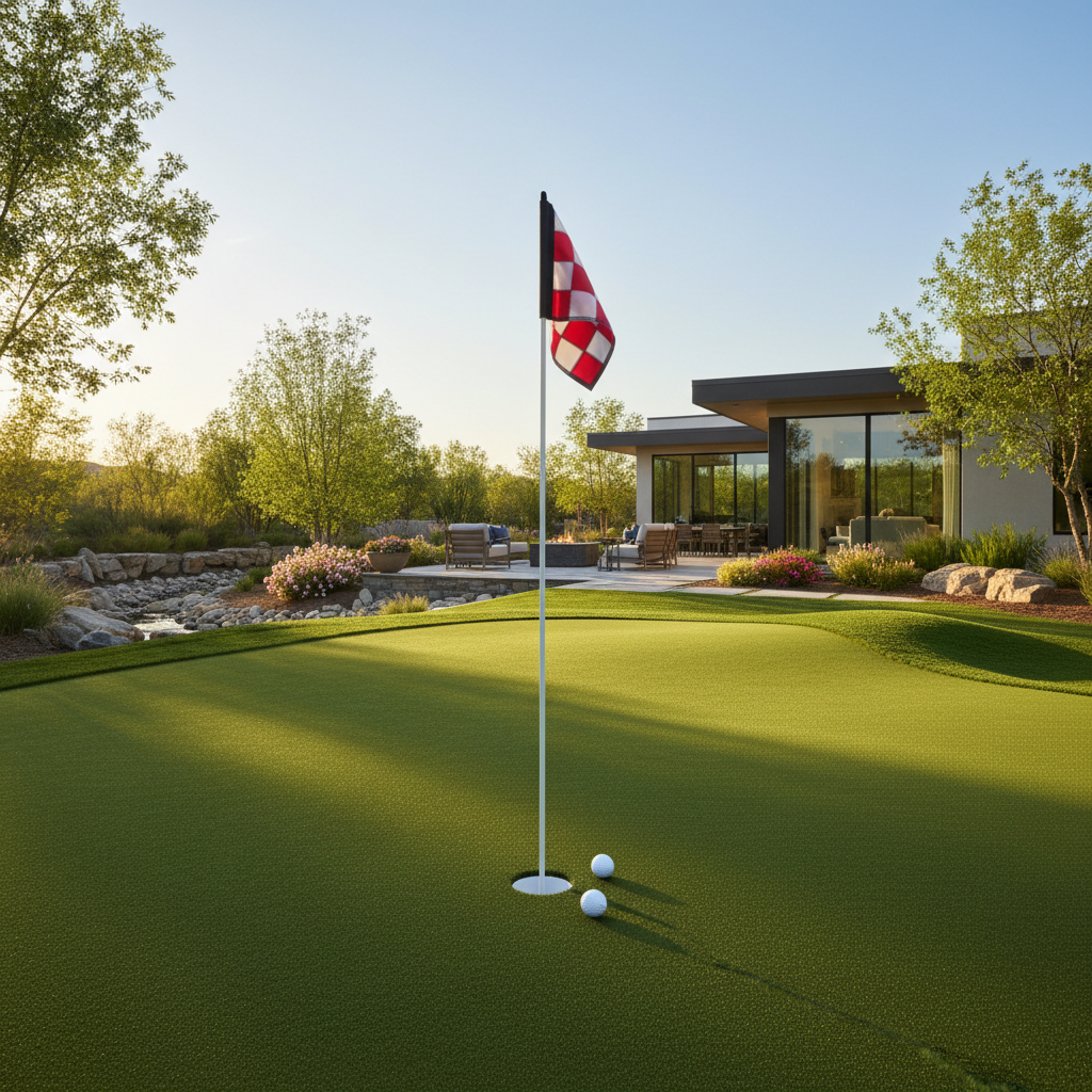 6 Amazing Benefits of a Backyard Putting Green in Norwalk, CT - artificial grass installation by Pags The Turf Guy