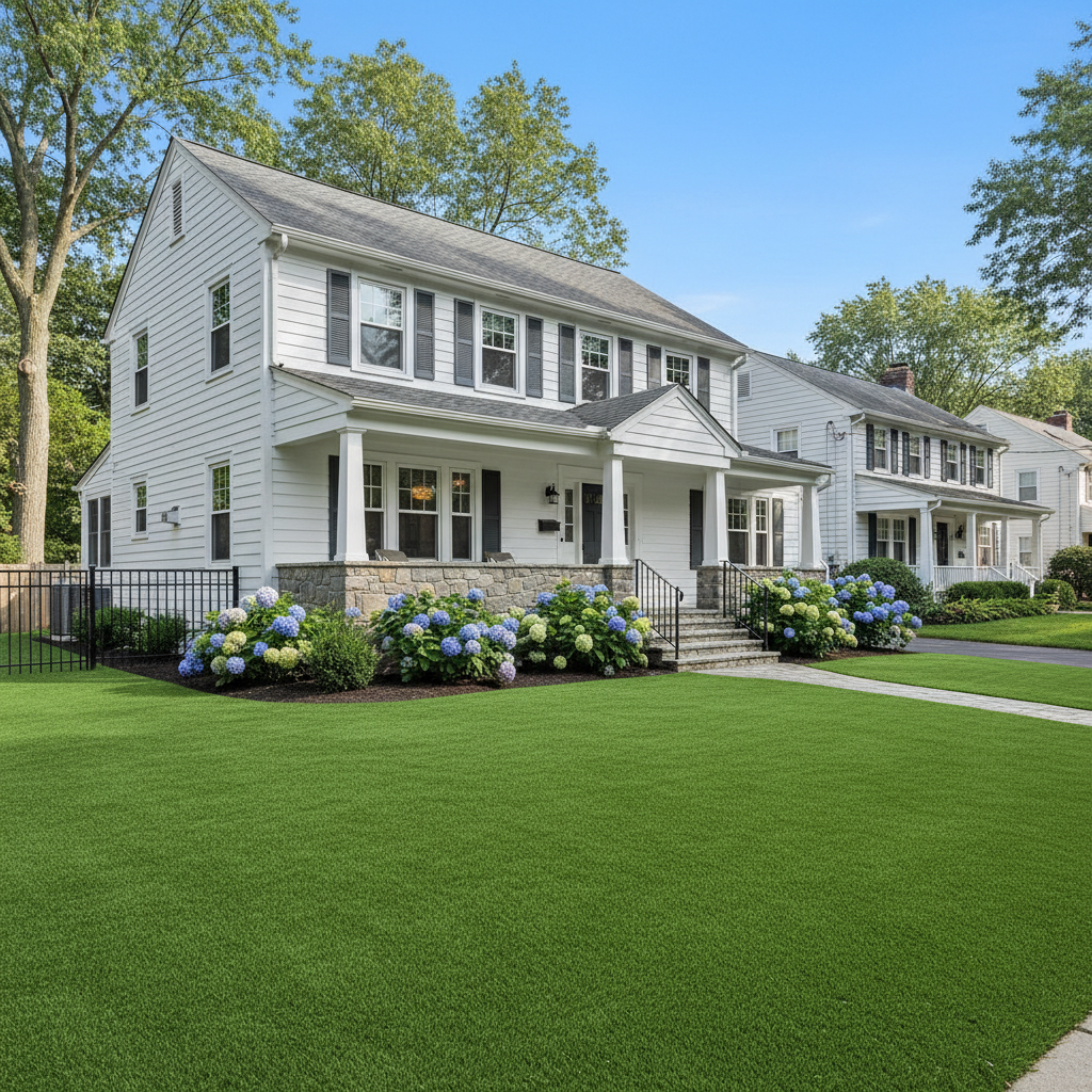 Maximize Summer Fun: Artificial Grass for Backyard Entertainment in CT, NYC, NJ - artificial grass installation by Pags The Turf Guy