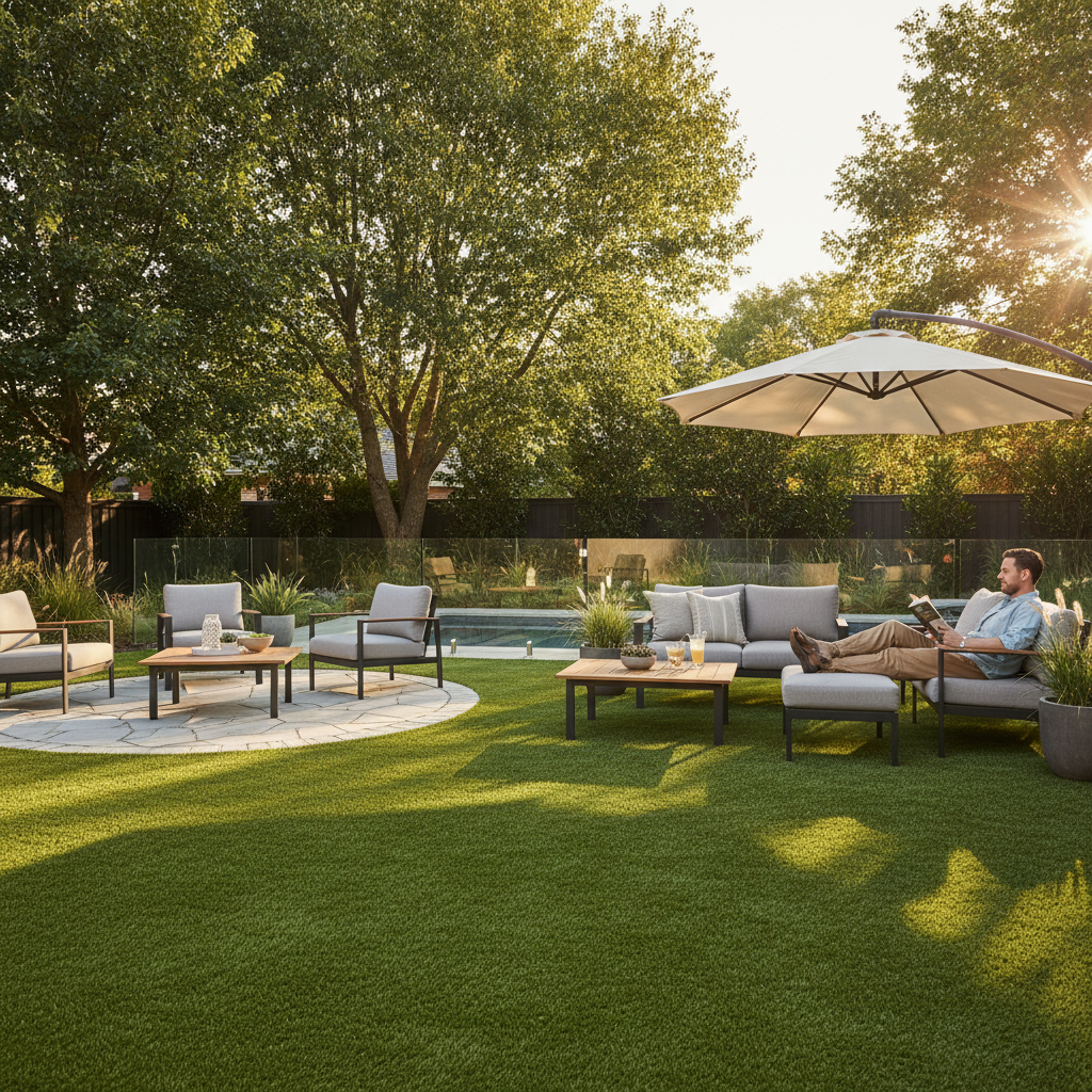 Artificial grass benefits for homeowners - backyard entertainment and