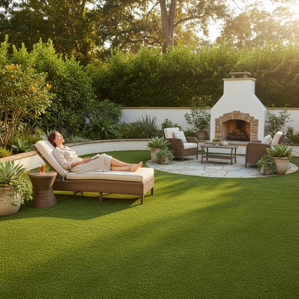 Artificial grass benefits for homeowners - backyard entertainment and